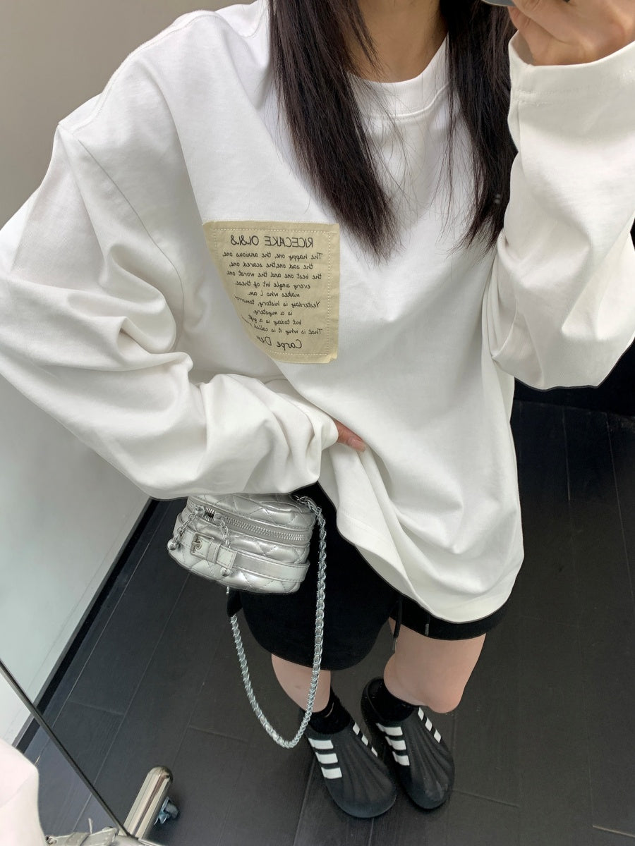 Patch Print Long Sleeve T-shirt MW9894