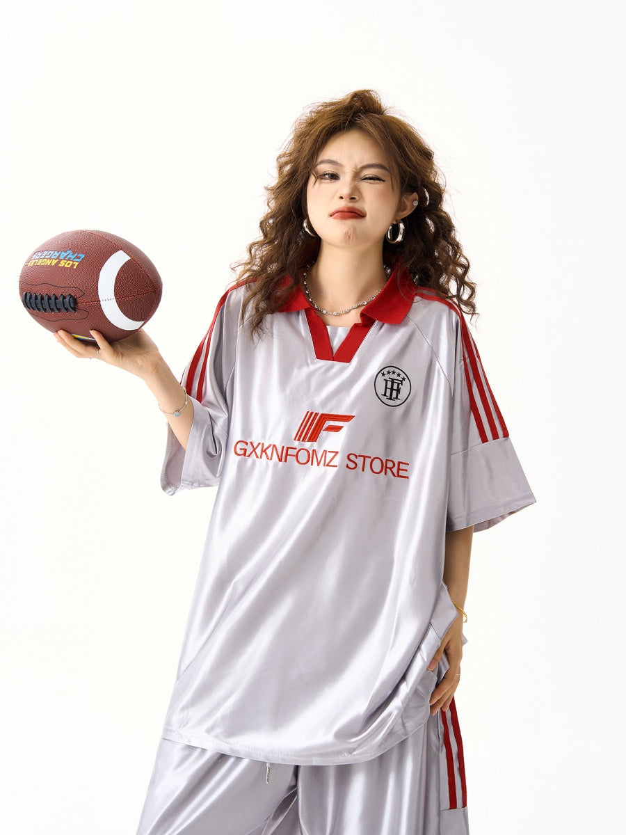 Football Sports Style Polo Collar T-Shirt HG7119