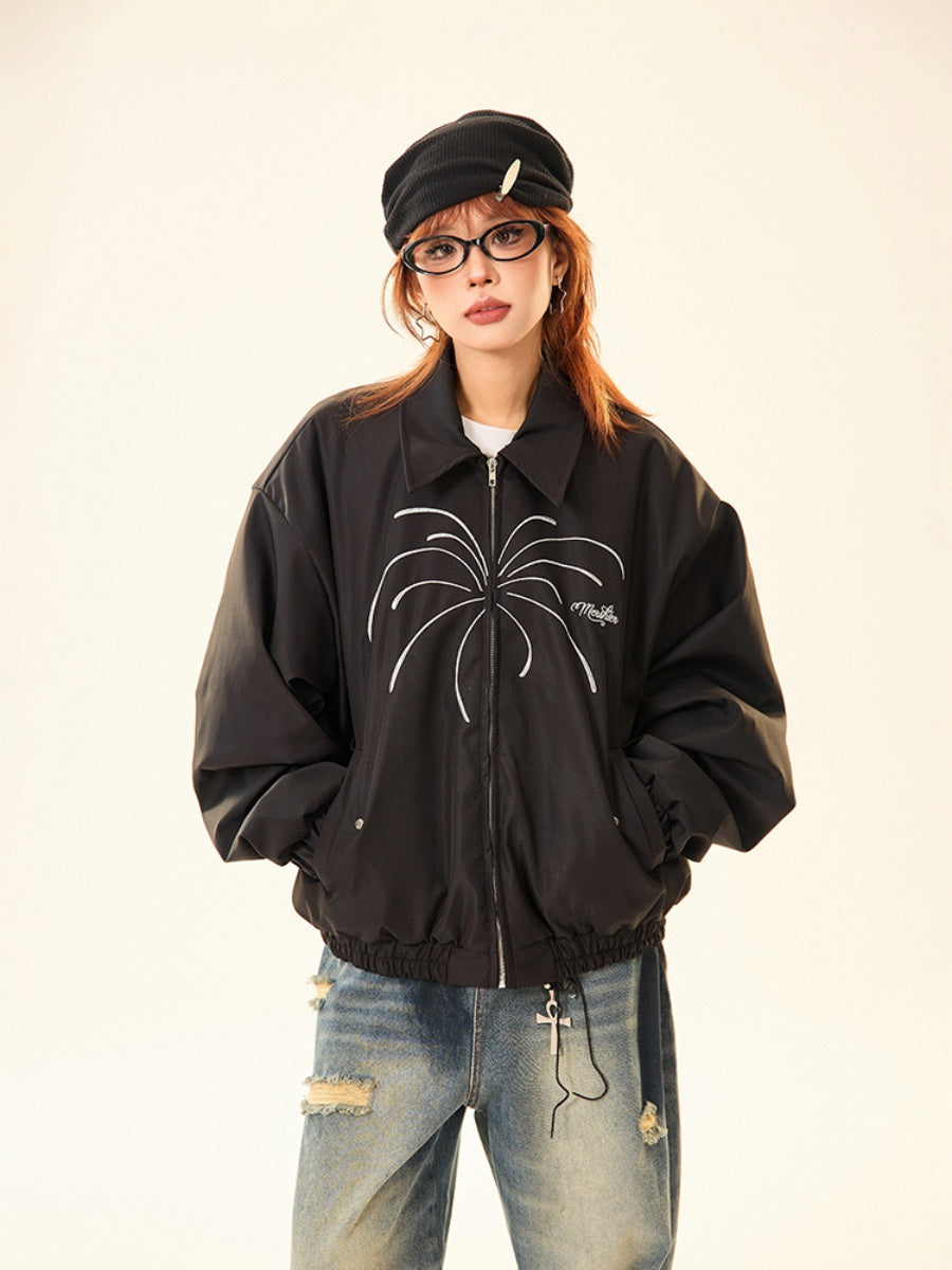 Fireworks Embroidery Zip Jacket MW9533