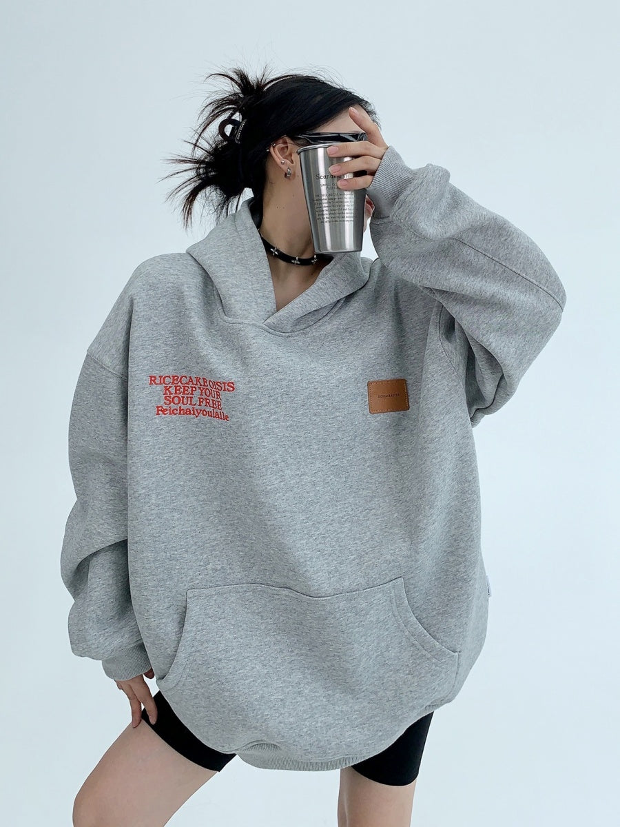 Heavy Industry Embroidery Loose Hoodie MW9591