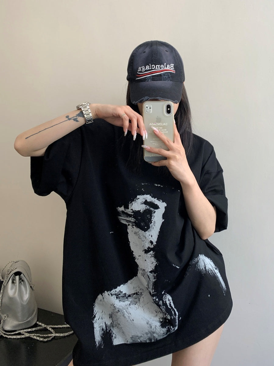 Graffiti Hand-painted Printed T-Shirt MW10075