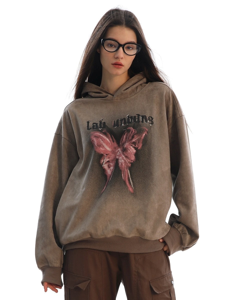 Butterfly Graffiti Dirty Hoodie MW9620