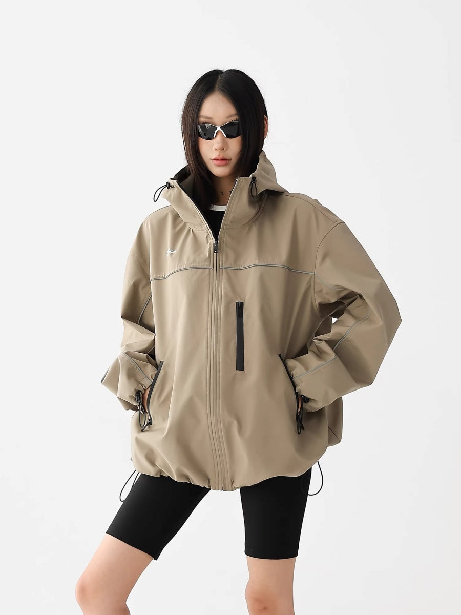High-Neck Hooded Mountaineering Jacket AC7023