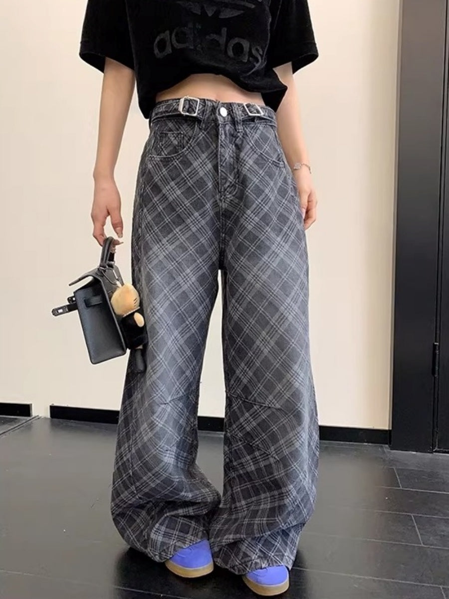 Bias Check Loose Curve Jeans OS2082