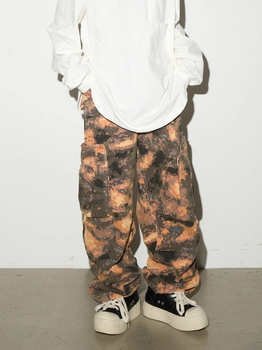 Camouflage Cargo Paratrooper Pants MN9033