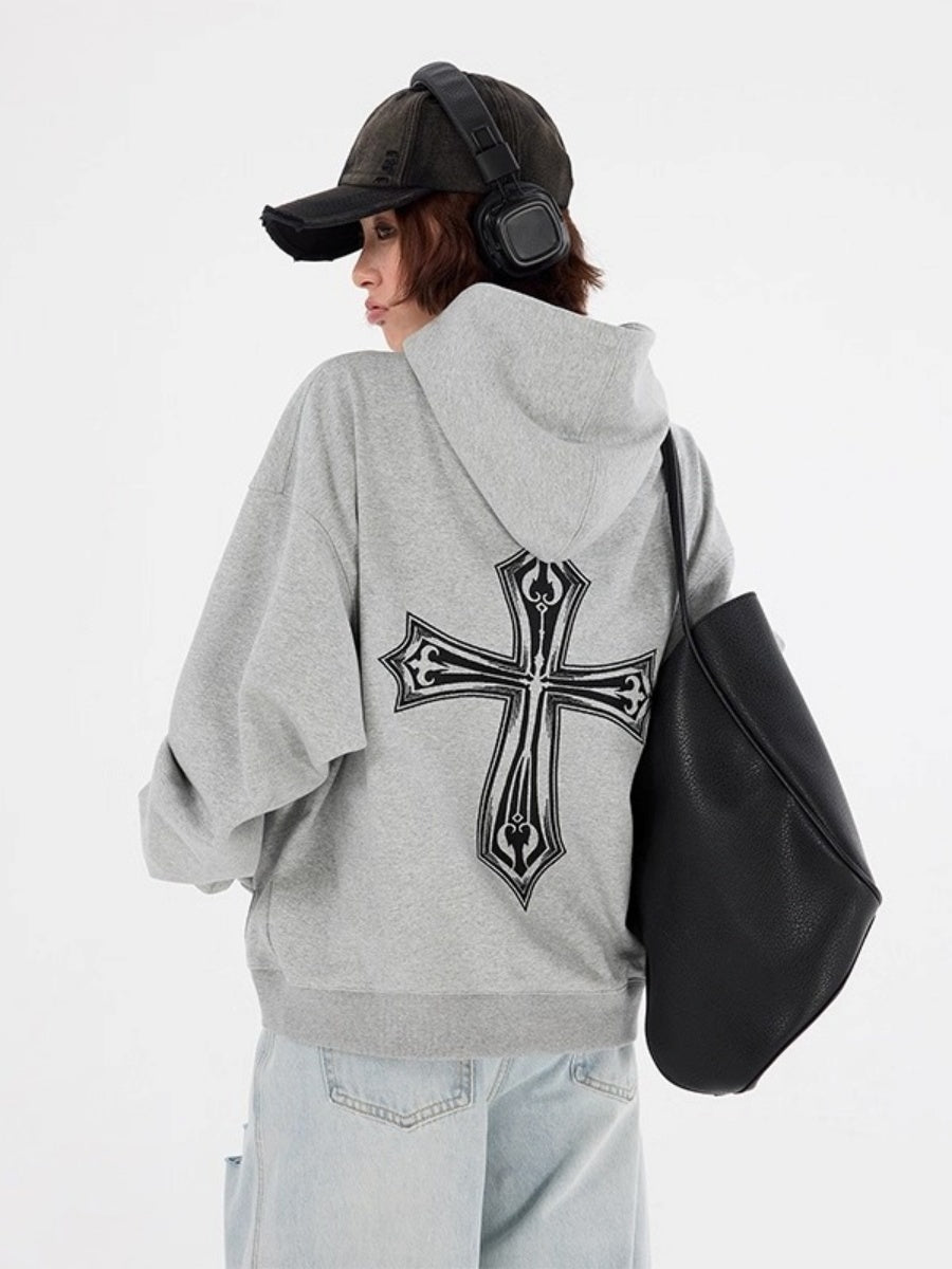 Cross Embroidered Hoodie MW10242
