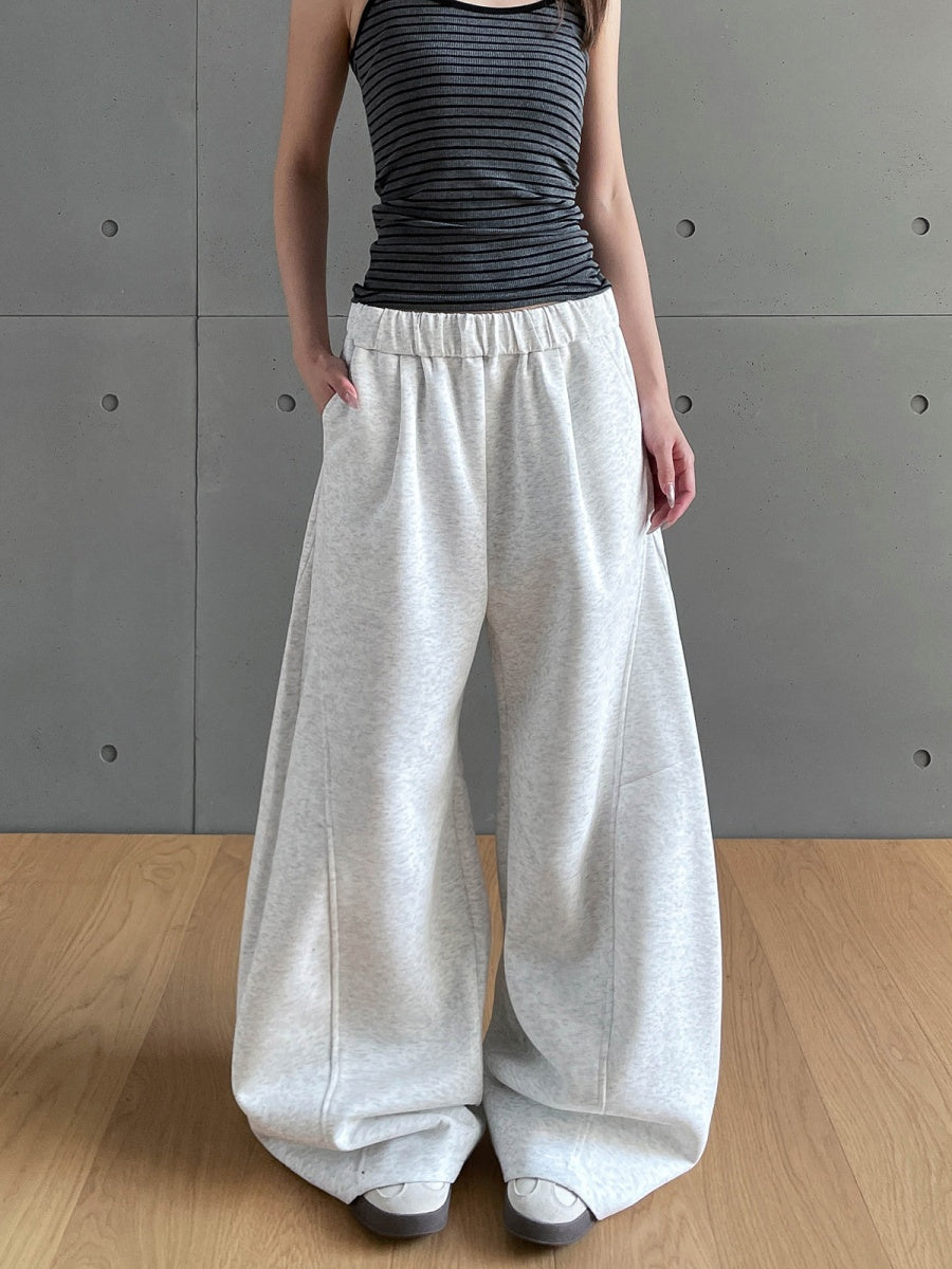 Deconstructed Wide Curve Sweat Pants MW10326