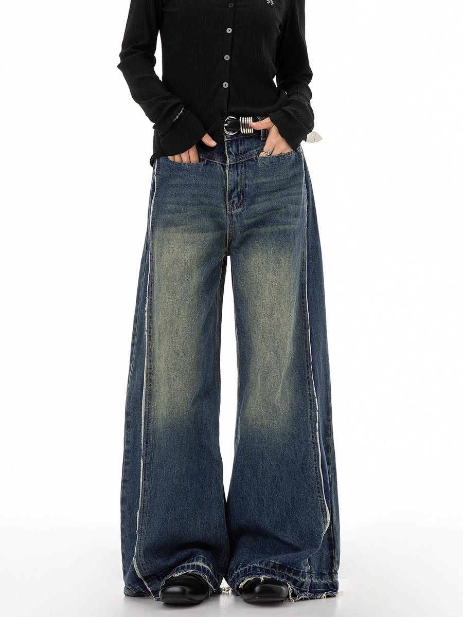 Vintage Damage Wide Buggy Jeans IC9114