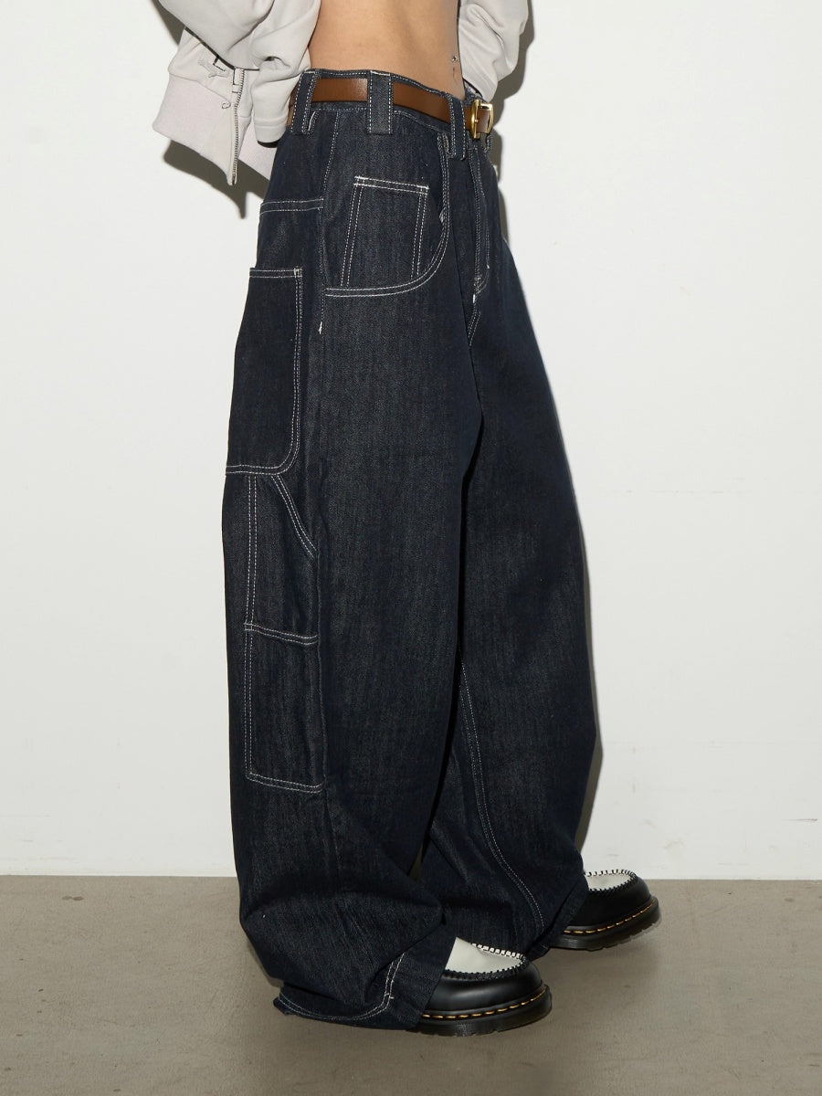 Vintage Washed Buggy Jeans MN9026