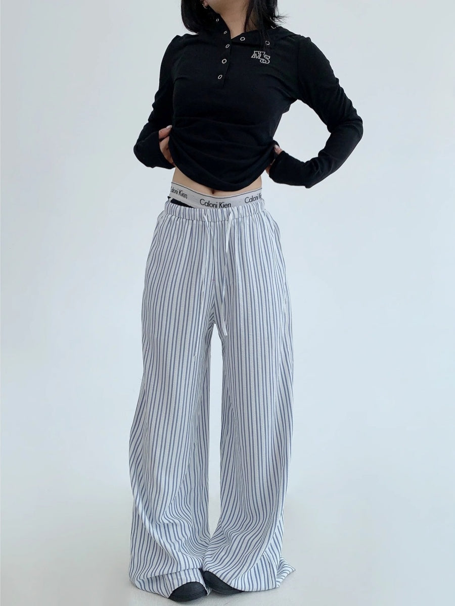 Stripe Relax Casual Pants MW10152