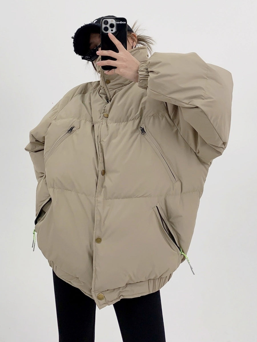 Stand Collar Loose Padded Jacket OS2059