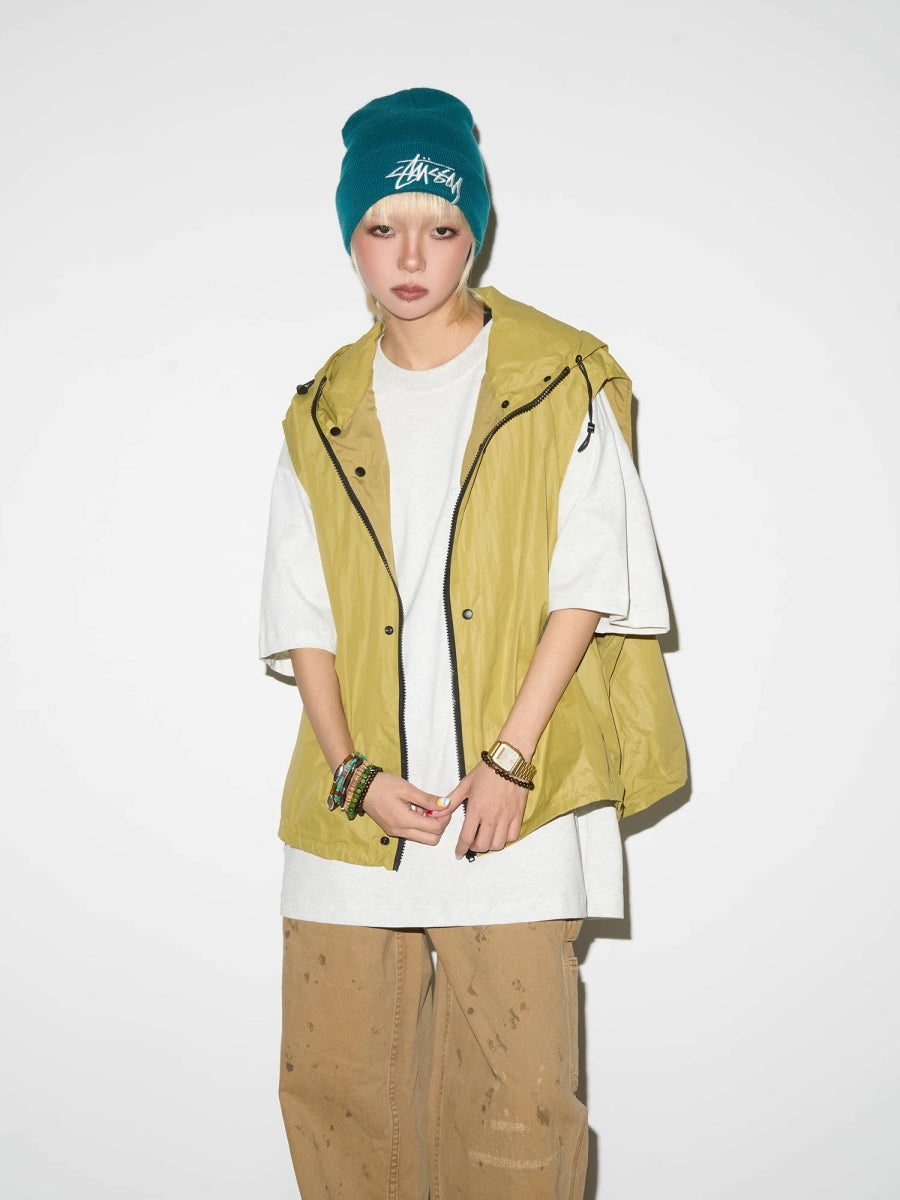 Unisex ZIP Hooded Vest MN9018