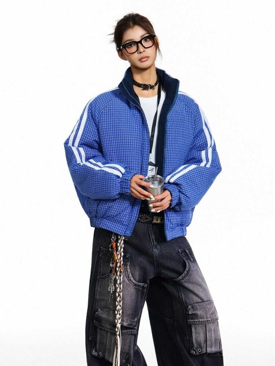 Reversible Plaid Padded Jacket MY30