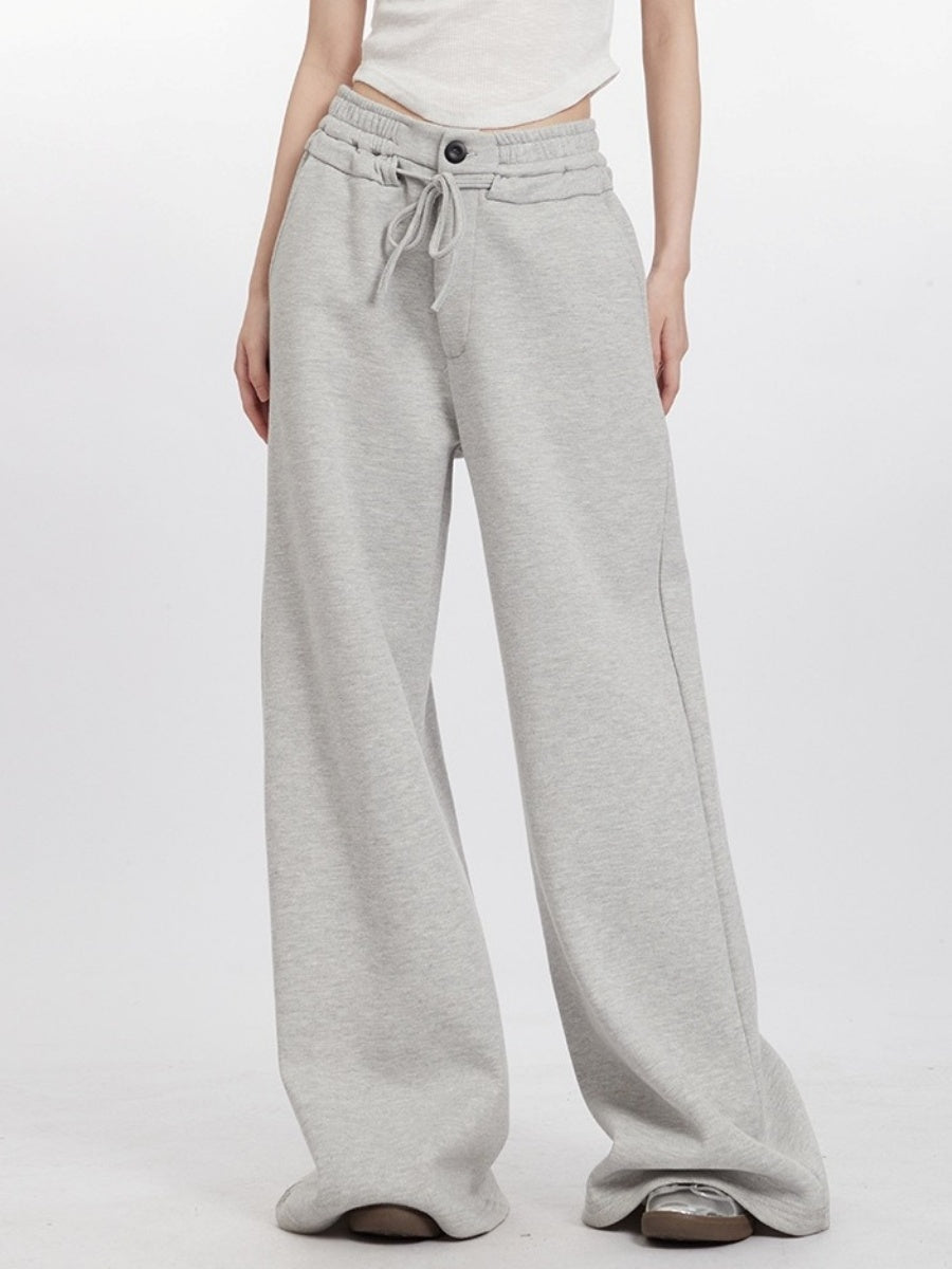 Wide-leg Straight Sweat Pants NR7009